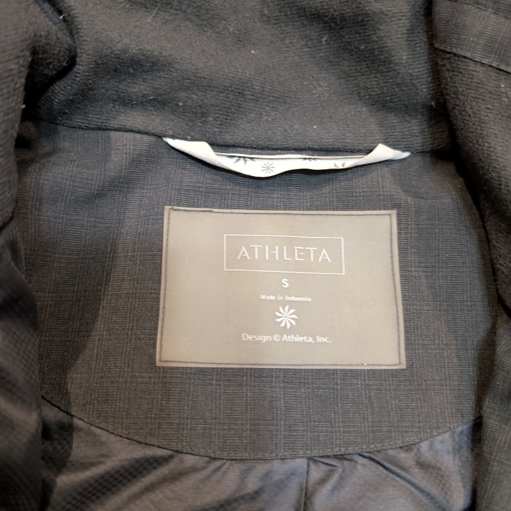 Athleta Midtown Rain Trench Jacket Women's S Gray Flaws - Picture 3 of 7
